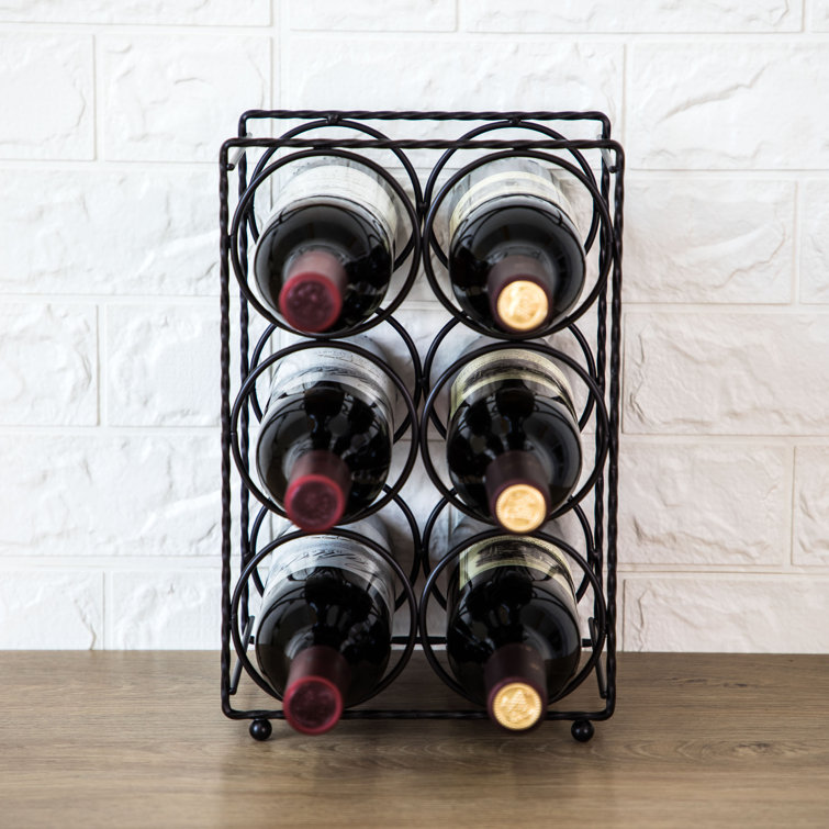 Symple Stuff Glazer Tabletop Wine Bottle Rack in OilRubbed Bronze